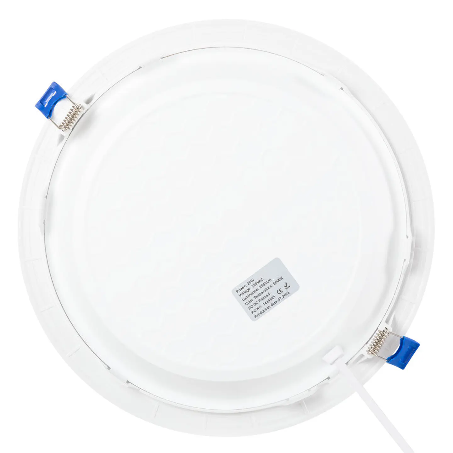 LÃ¢mpada embutida LED 100Lm/W 20W 2000Lm 6000ÂºK IP20 [HO-DLC-20W-2000LM-CW] 2