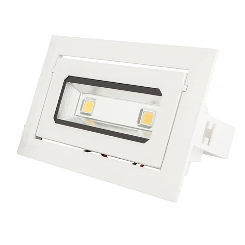 Foco Downlight LED 20W 1.800Lm 6000ºK Retangular InclinÃ¡vel 40.000H [HO-DRECTBAS-20W-CW]