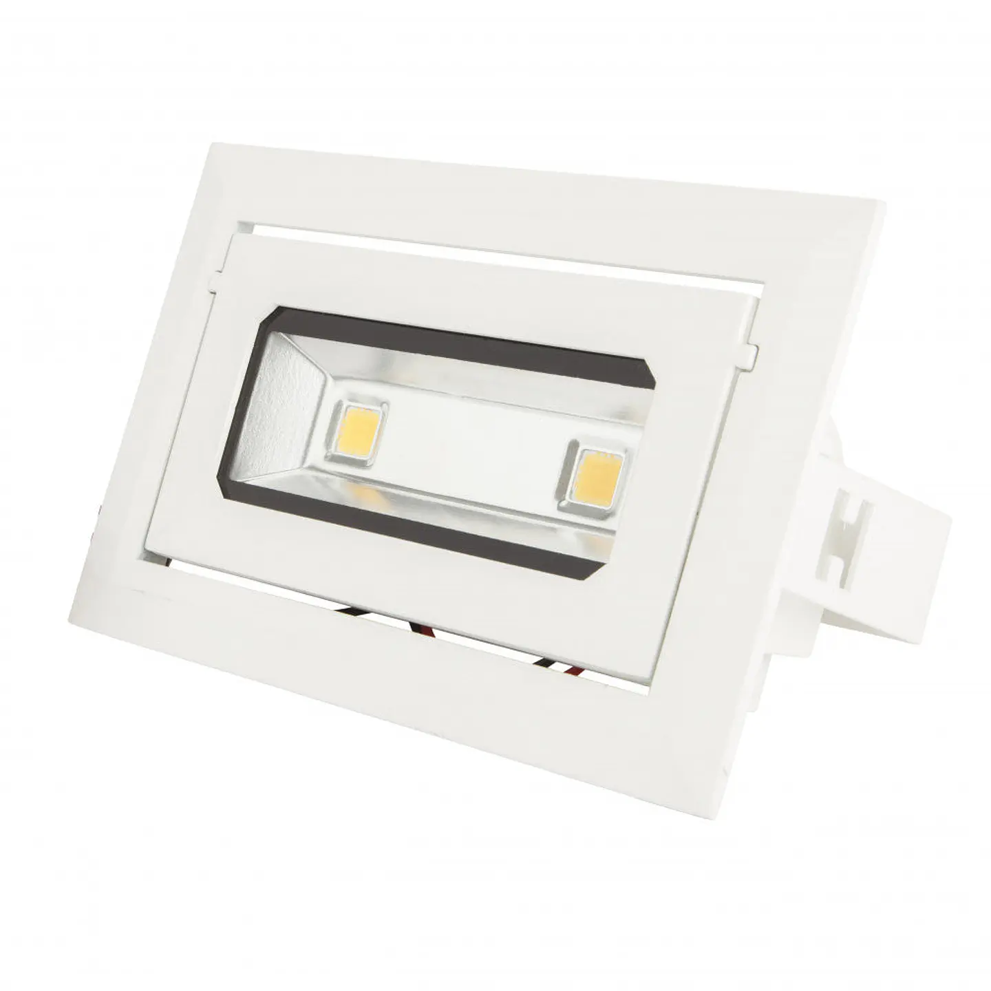 Foco Downlight LED 20W 1.800Lm 6000ÂºK Retangular InclinÃ¡vel 40.000H [HO-DRECTBAS-20W-CW] 1