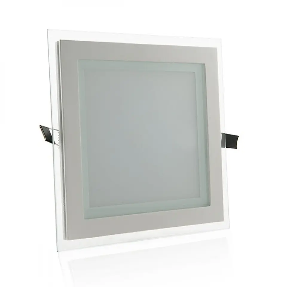 Downlight LED 18W 1800Lm 2700ÂºK Quadrado Vidro 40.000H [HO-MB02-18W-WW] 1