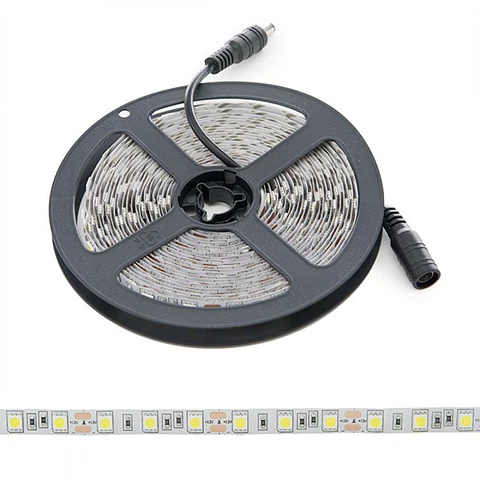 Faixa de 300 LEDs 72W 4.200Lm SMD5050 12VDC x5M 40.000H [PL219009G]-Verde