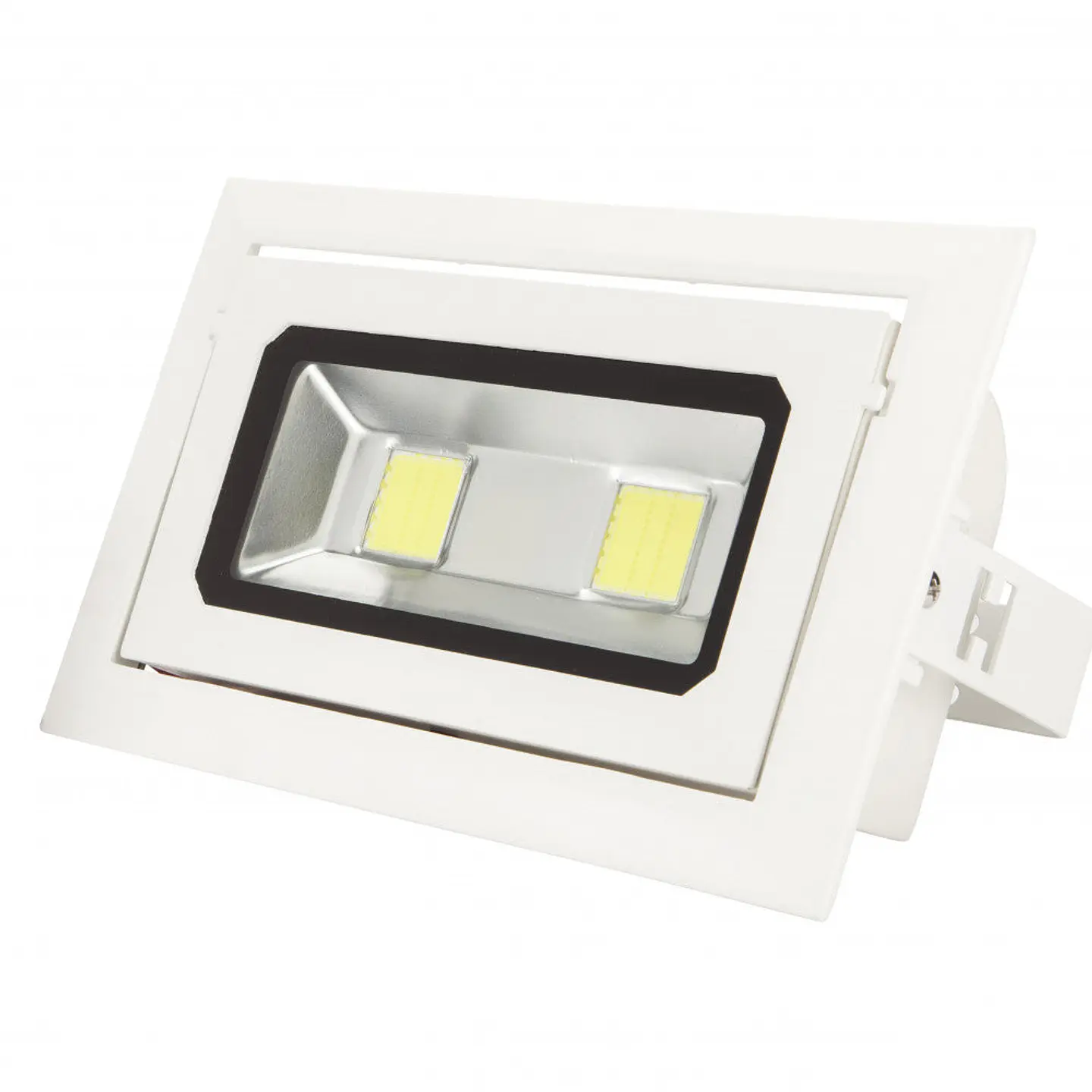 Foco Downlight LED 40W 3.600Lm 6000ÂºK Retangular InclinÃ¡vel 40.000H [WR-RECTBAS-40W-CW] 1