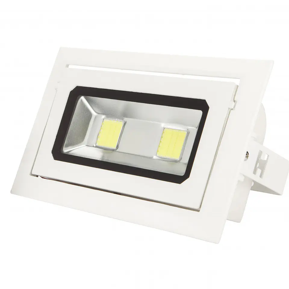 Foco Downlight LED 40W 3.600Lm 6000ÂºK Retangular InclinÃ¡vel 40.000H [WR-RECTBAS-40W-CW] 1