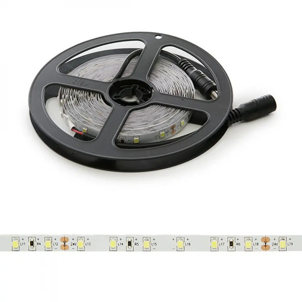 Faixa de 300 LEDs 40W 4.000Lm CRI85 6000ÂºK SMD2835 24VDC IP20 x5M 40.000H [GR-RDT2835-60-24-CW]-Branco Frio 2