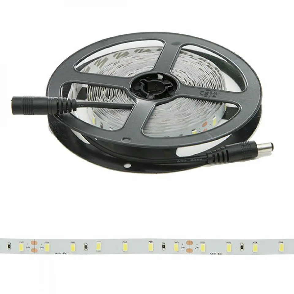 Faixa de 300 LEDs 40W 3760Lm CRI85 2700ÂºK SMD2835 24VDC IP20 x5M 40.000H [GR-RDT2835-60-24-WW]-Branco Quente 4
