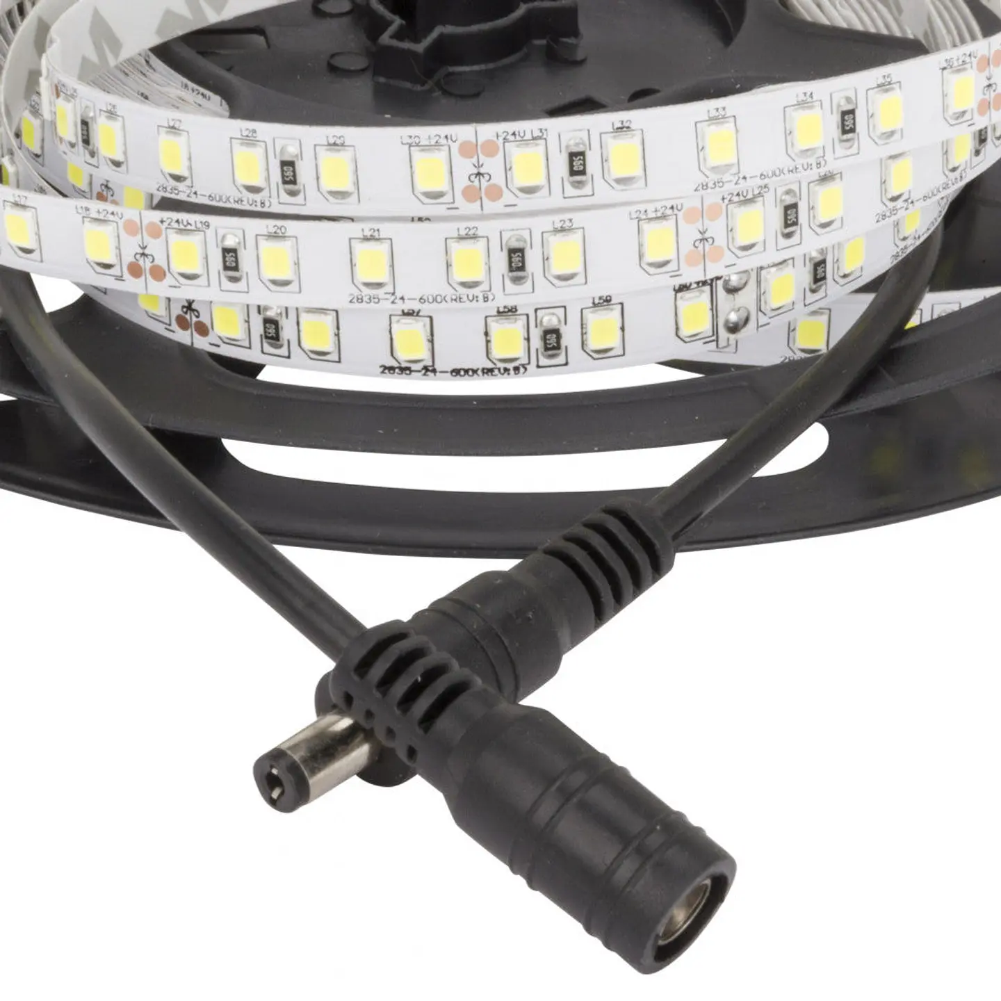 Faixa de 600 LEDs 60W 5.500Lm SMD2835 24VDC x5M 40.000H [GR-RDT2835-120-24-Y]-Amarelo 3