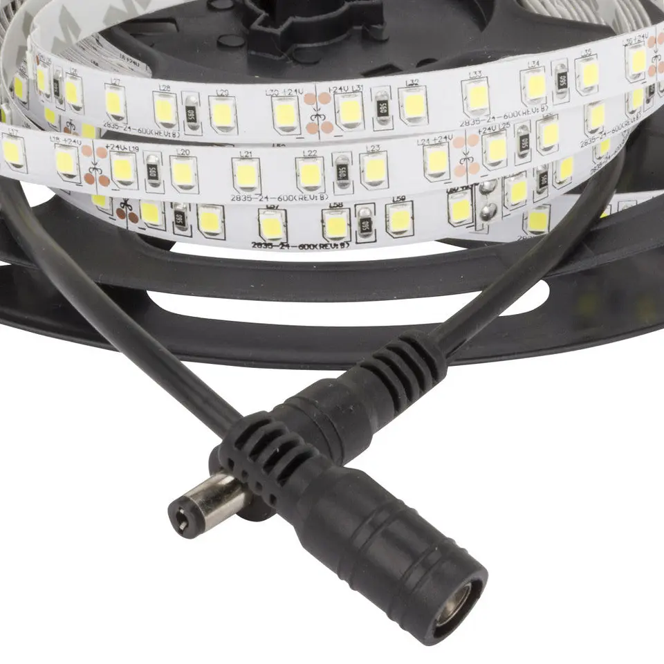 Faixa de 600 LEDs 60W 5.500Lm SMD2835 24VDC x5M 40.000H [GR-RDT2835-120-24-Y]-Amarelo 3