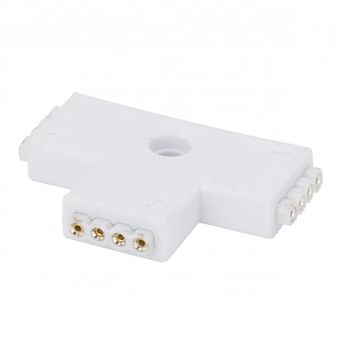 Conector Rapido T FÃªmea Tira LED Led 12/24Vdc Rgb