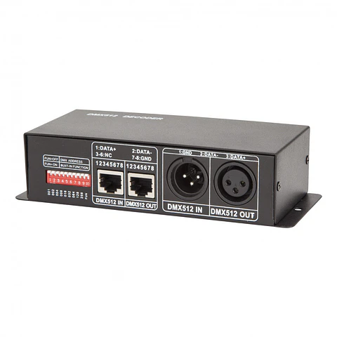 Controlador Dmx512 Rgb 12/24Vdc 3 Canais 8A â–º 288/576W