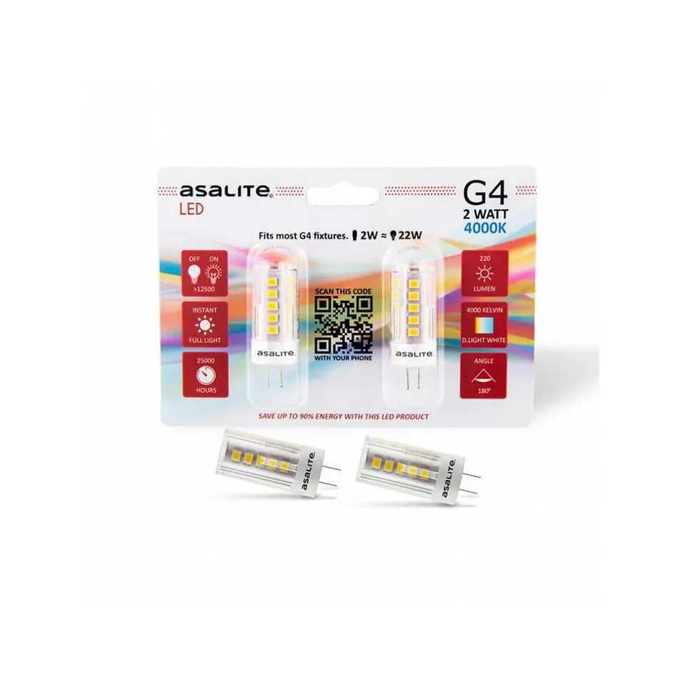 Lampada LED Asalite G4 2W 220Lm 4000K IP20 [ASAL-0098] 5