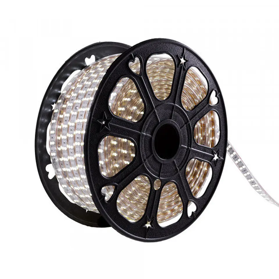 Faixa de 60 LEDs/M 500W 42.000Lm SMD5050 220VAC IP65 x50M 40.000H [HO-220-60-50M-G] 6