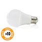 Pack de 10 LÃ¢mpadas LED EsfÃ©ricas AlumÃ­nio/PC E27 9W 810Lm 40.000H - Thumbnail 2