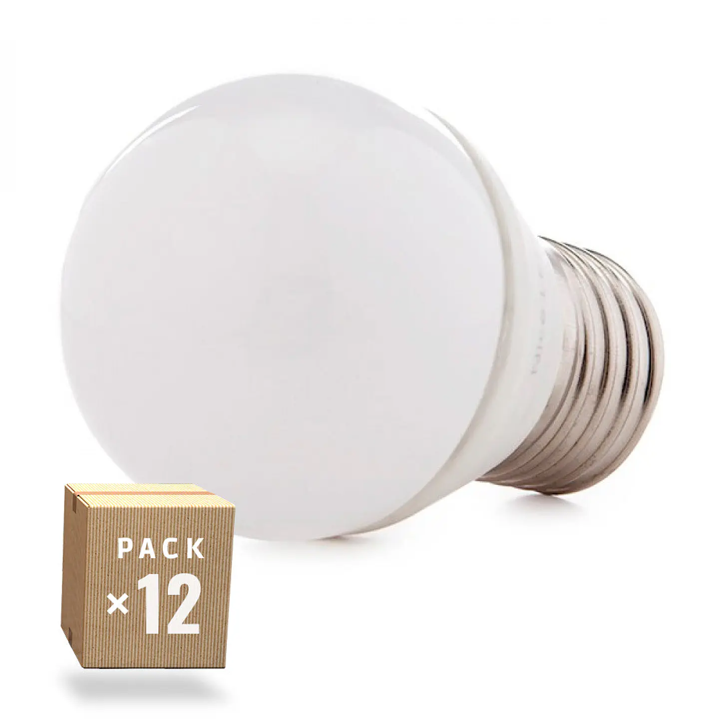 Pack de 12 Lampadas LED 2835SMD E27 5W 410Lm 40.000H 1