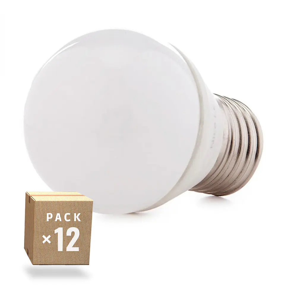 Pack de 12 Lampadas LED 2835SMD E27 5W 410Lm 40.000H 1