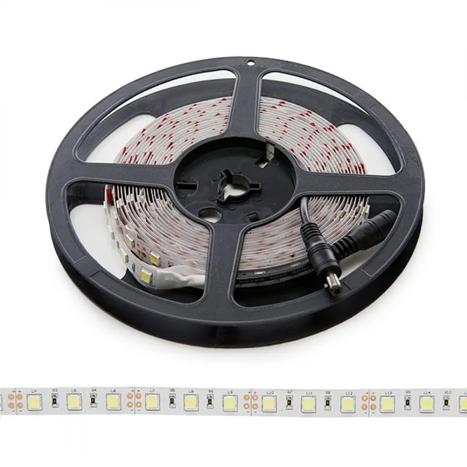 Faixa de 300 LEDs 60W 14100Lm 2700ÂºK SMD5252 12VDC IP20 x5M 50.000H [WM-5252-300-WW]-Branco Quente 2