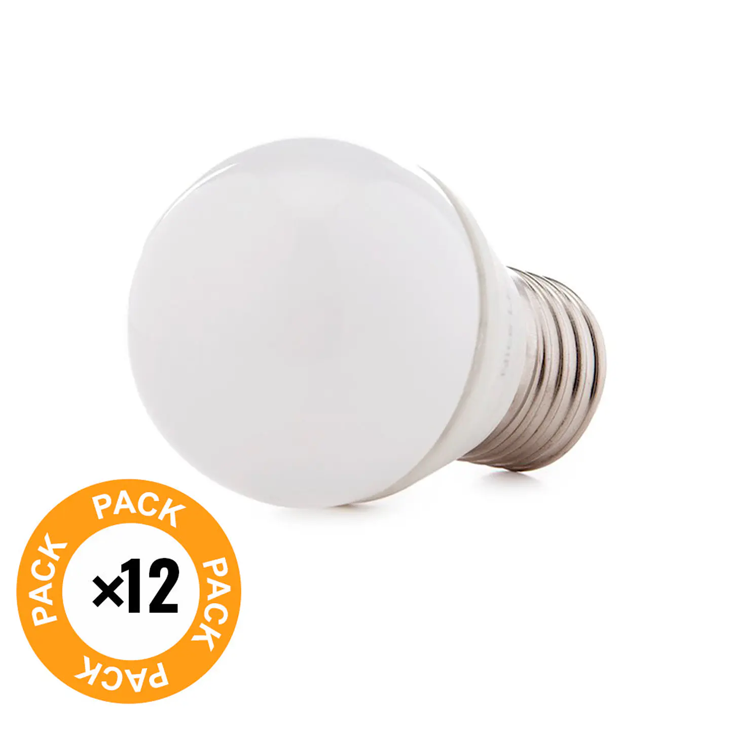Pack de 12 Lampadas LED 2835SMD E27 5W 410Lm 40.000H 2