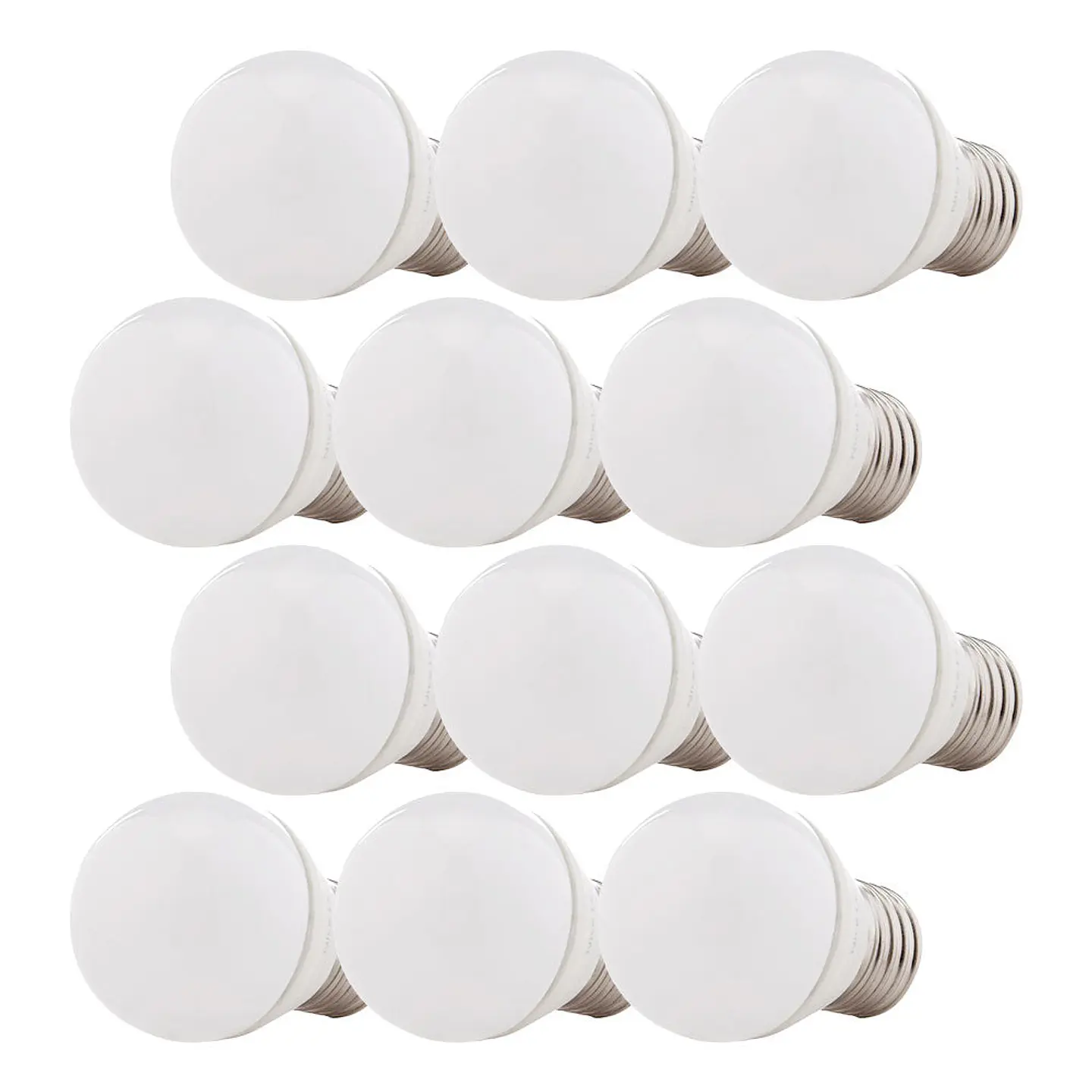 Pack de 12 Lampadas LED 2835SMD E27 5W 410Lm 40.000H 3