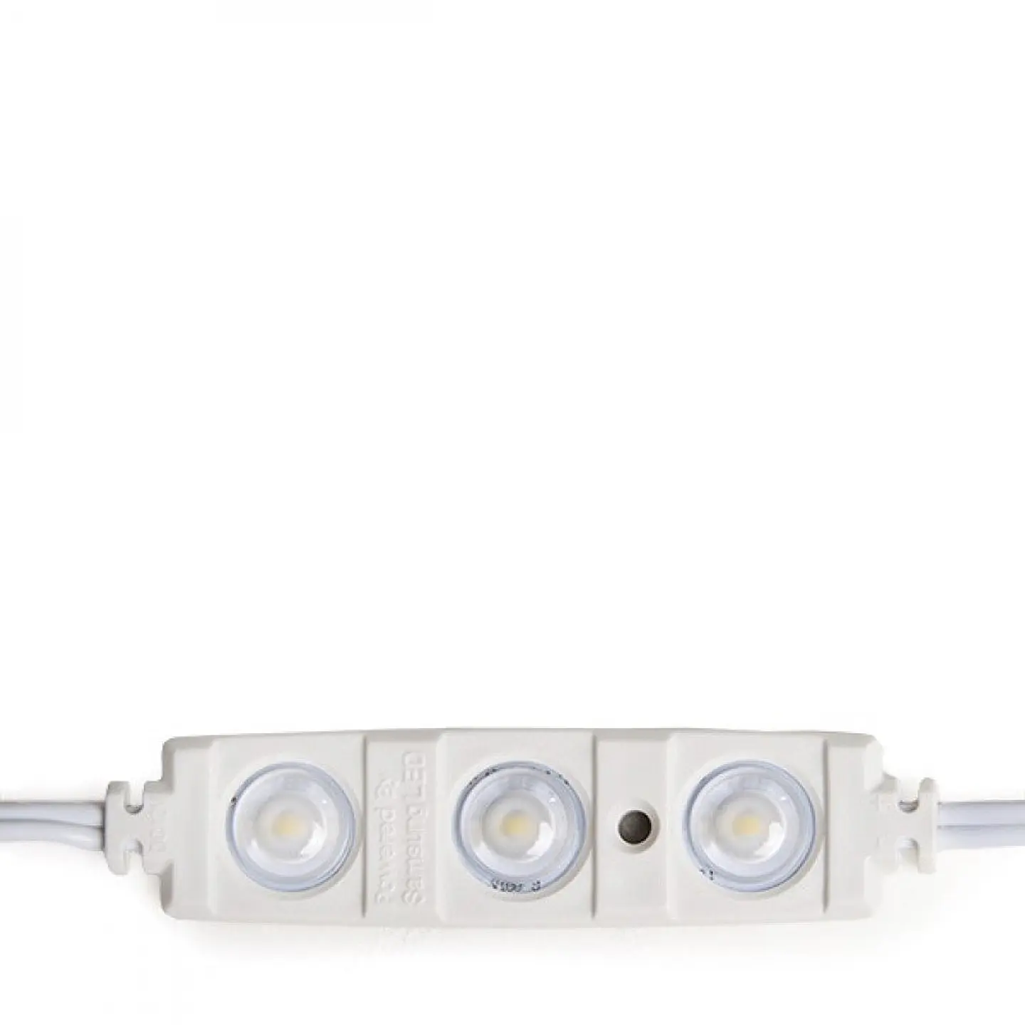 MÃ³dulo 1.3W 130Lm 6000ÂºK 3 LEDs PRO 5630 Injetado IP67 Ã“ptico 50.000H [RA-BL-5630W03-LENS-R-CW] 2