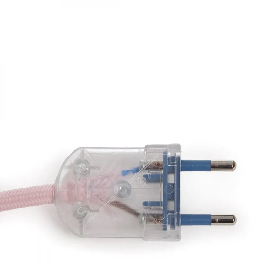 Pendel E27 Cabo 5000Mm Vermelho 3 X 0,75 Suporte De Lampada Interruptor Rotativo LatÃ£o - Plugue [AM-AT530] 3