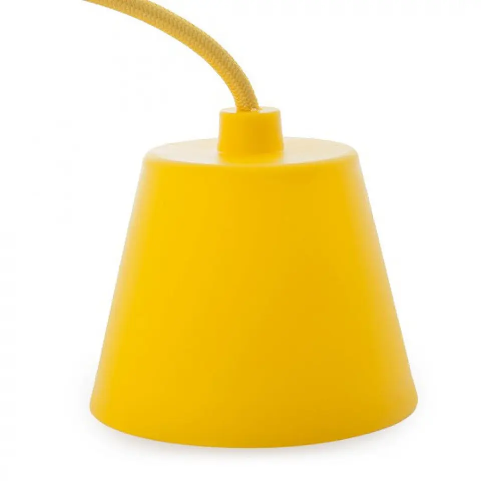 Suporte de Lampada E27 Cabo - Roseta - Cor Amarelo 2