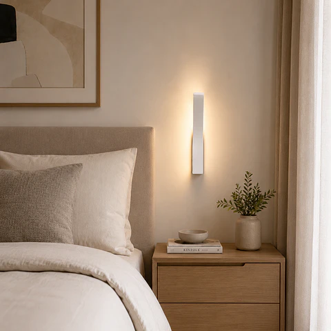 Luz De muroe E14 Branco(Sem Lampada) Riley [HO-E14WALLLIGHT-C-W]