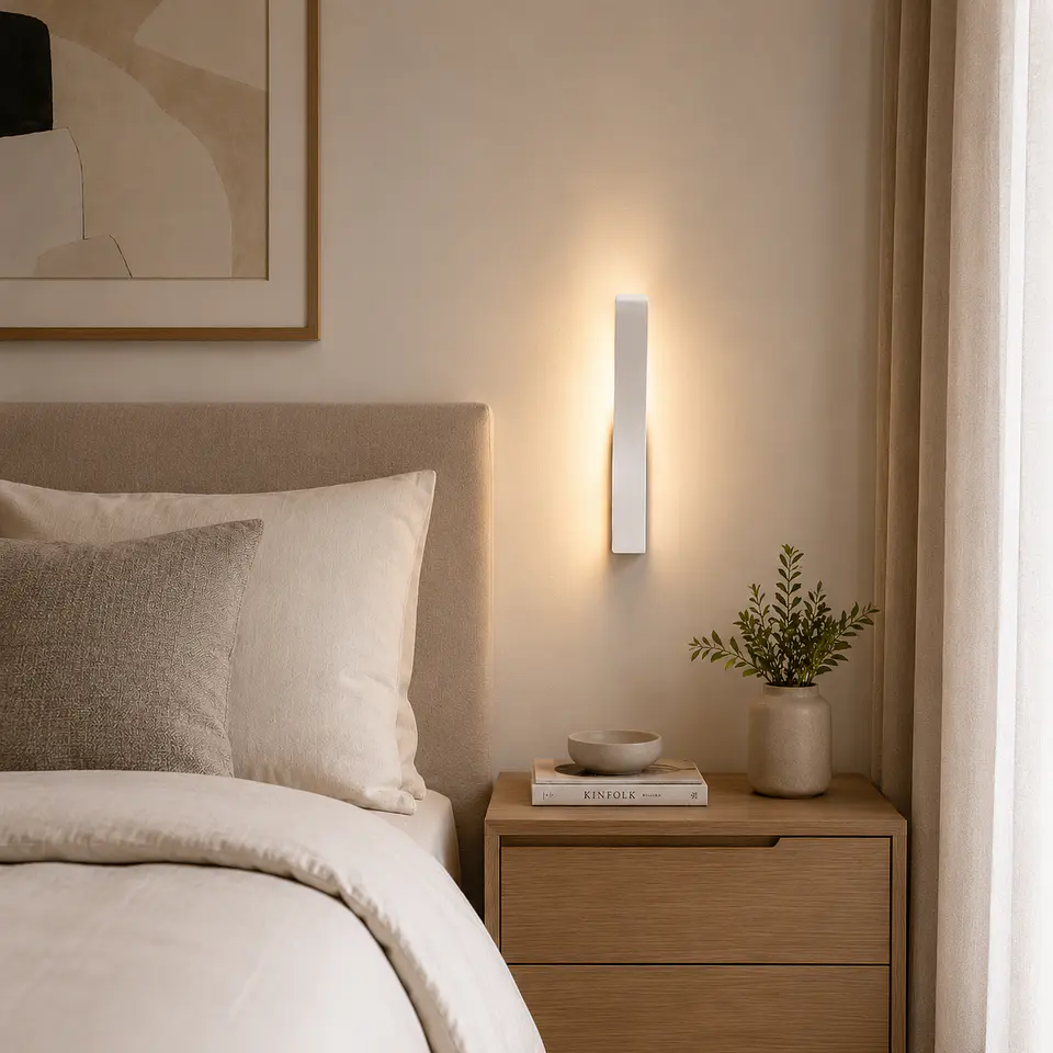 Luz De muroe E14 Branco(Sem Lampada) Riley [HO-E14WALLLIGHT-C-W] 1