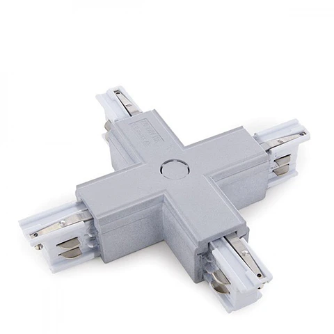 Conector Trilha de 3 Fases Prata