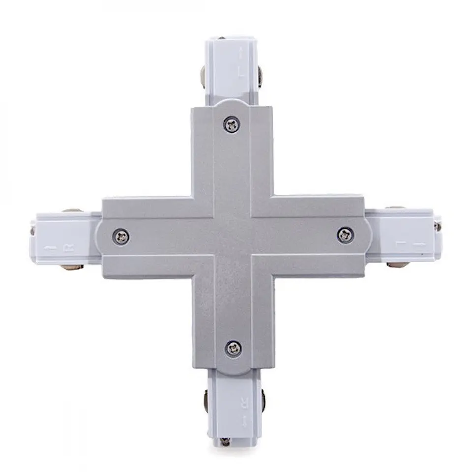 ConectorÂ Trilha de 3 Fases Prata 2