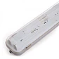 Pack de 4 Kits de Luz LED conectÃ¡veis â€‹â€‹impermeÃ¡veis â€‹â€‹para dois tubos LED ABS/PC de 1200 mm com clipes em aÃ§o inoxidÃ¡vel - Thumbnail 4
