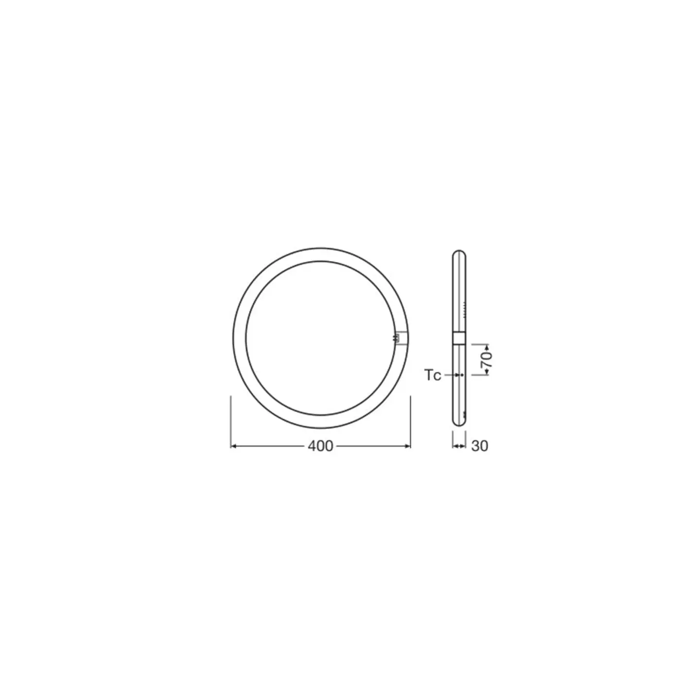 Tubo LED T9 Ledvance G10q 24W 2900Lm 6500K 110Âº IP20 2