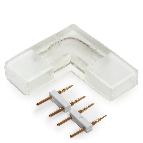 Conector L Tira LED Led 220Vac Smd5050. [HO-L-230V-5050]