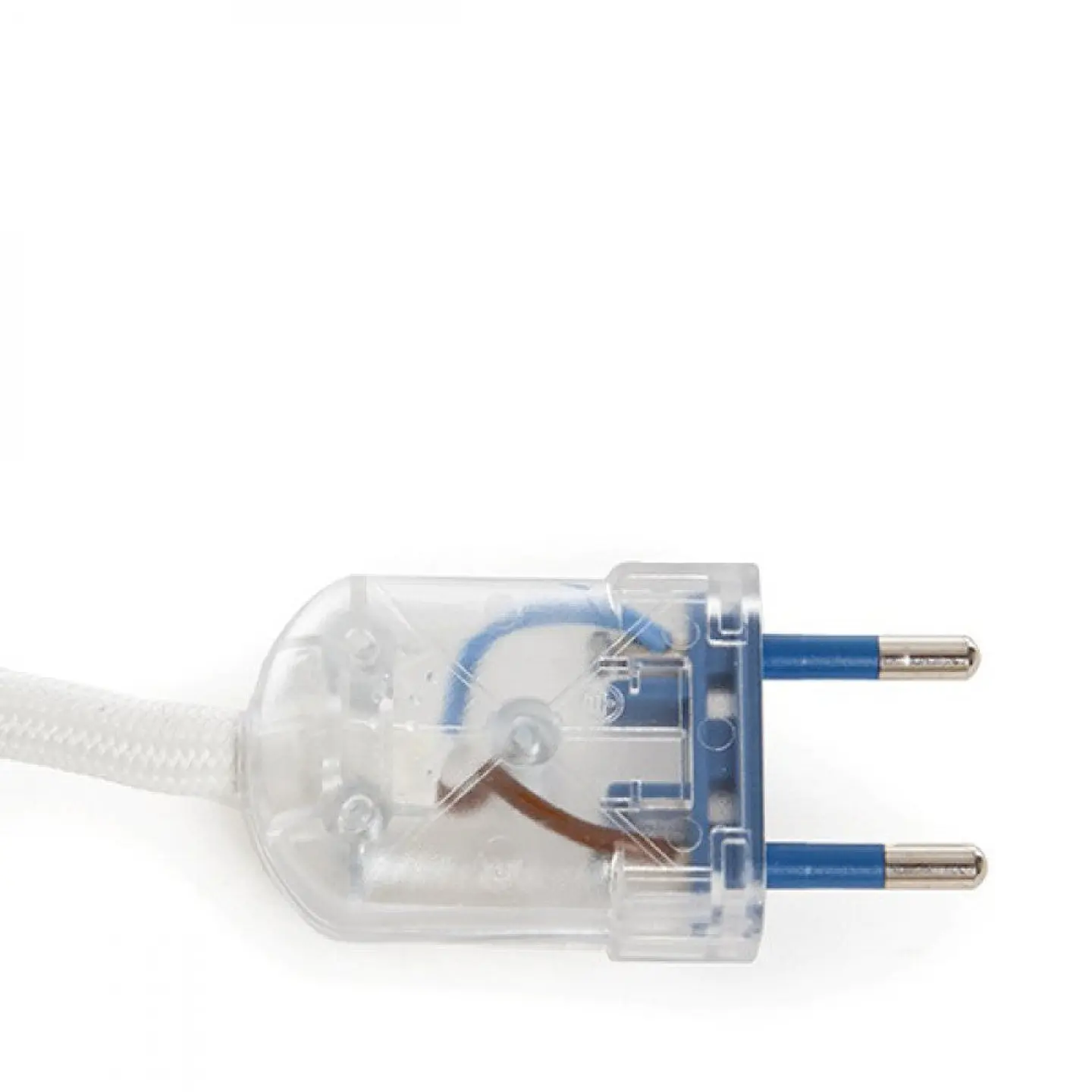 Pendel E27 Cabo 5000Mm Branco3 X 0,75 Suporte De Lampada Interruptor Rotativo Cobre - Cela - Plugue [AM-AT536] 3