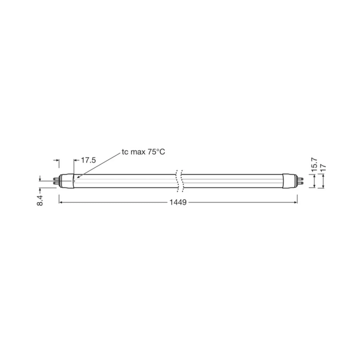 Tubo LED T5 Ledvance G5 37W 5600Lm 4000K 180Âº IP20 RegulÃ¡vel 2