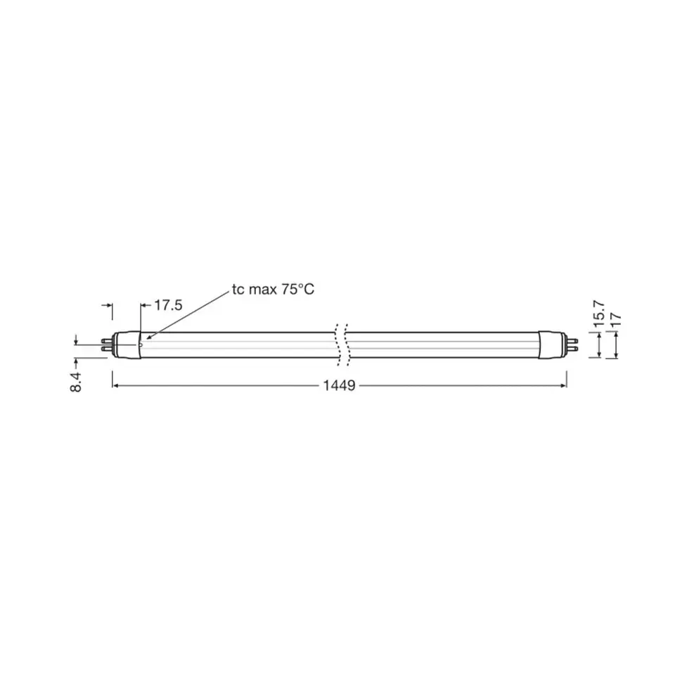 Tubo LED T5 Ledvance G5 37W 5600Lm 4000K 180Âº IP20 RegulÃ¡vel 2