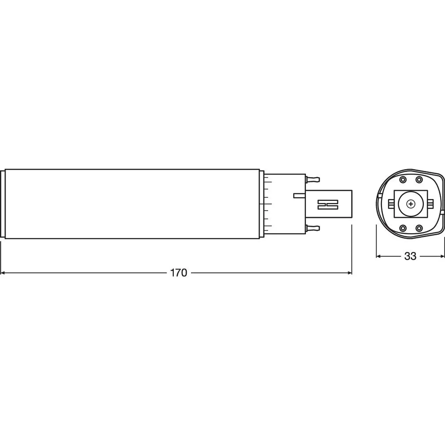 LÃ¢mpada LED Ledvance/DULUX G24q 3 10W 990Lm 3000K 120Âº IP20 3