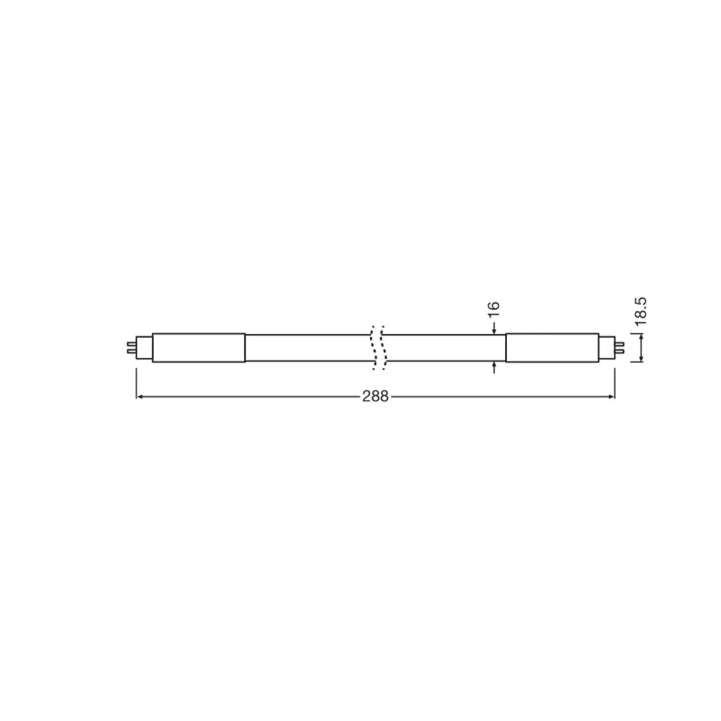 Tubo LED T5 Ledvance G5 4W 400Lm 4000K 190Âº IP20 3