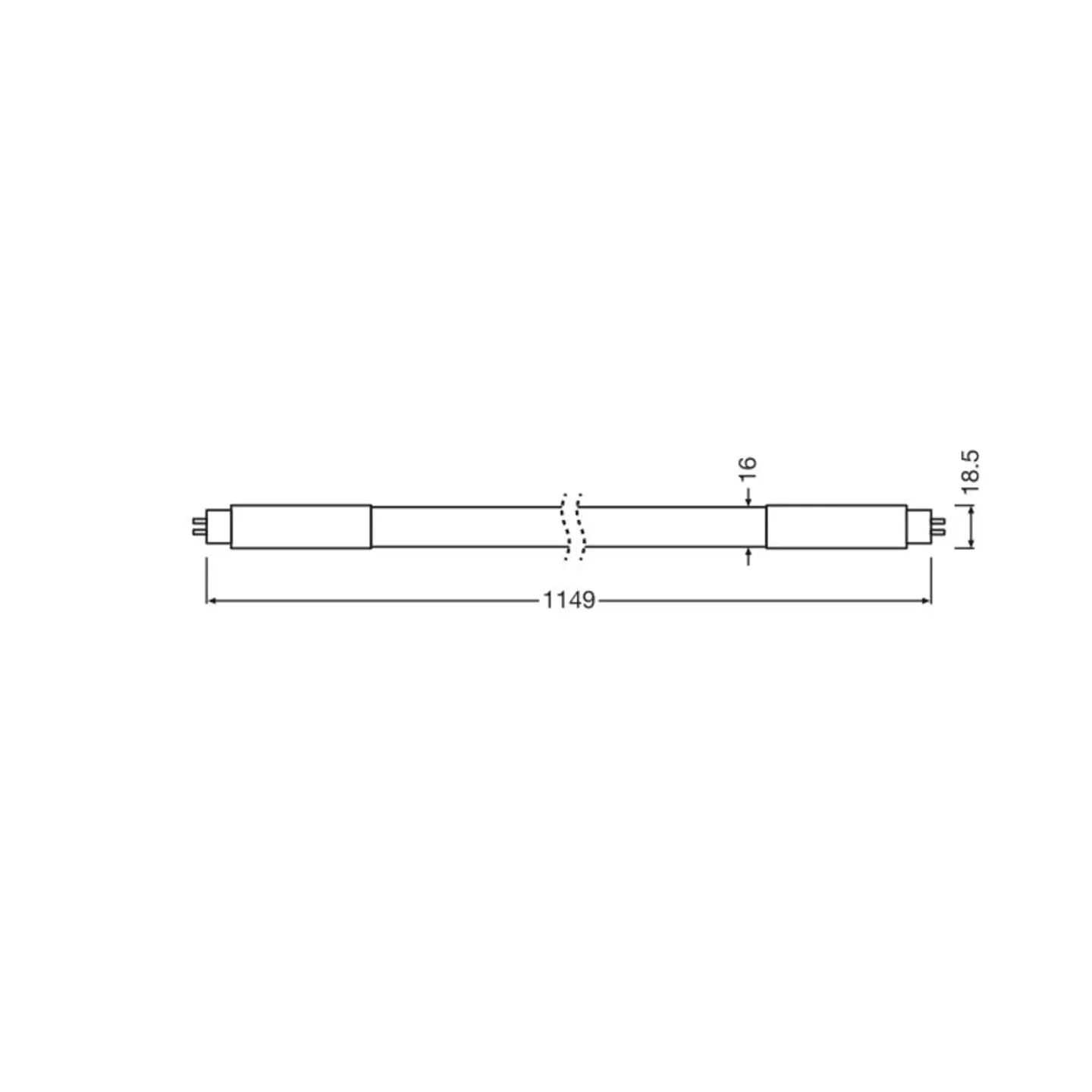 Tubo LED T5 Ledvance G5 16W 2400Lm 6500K 190Âº IP20 2