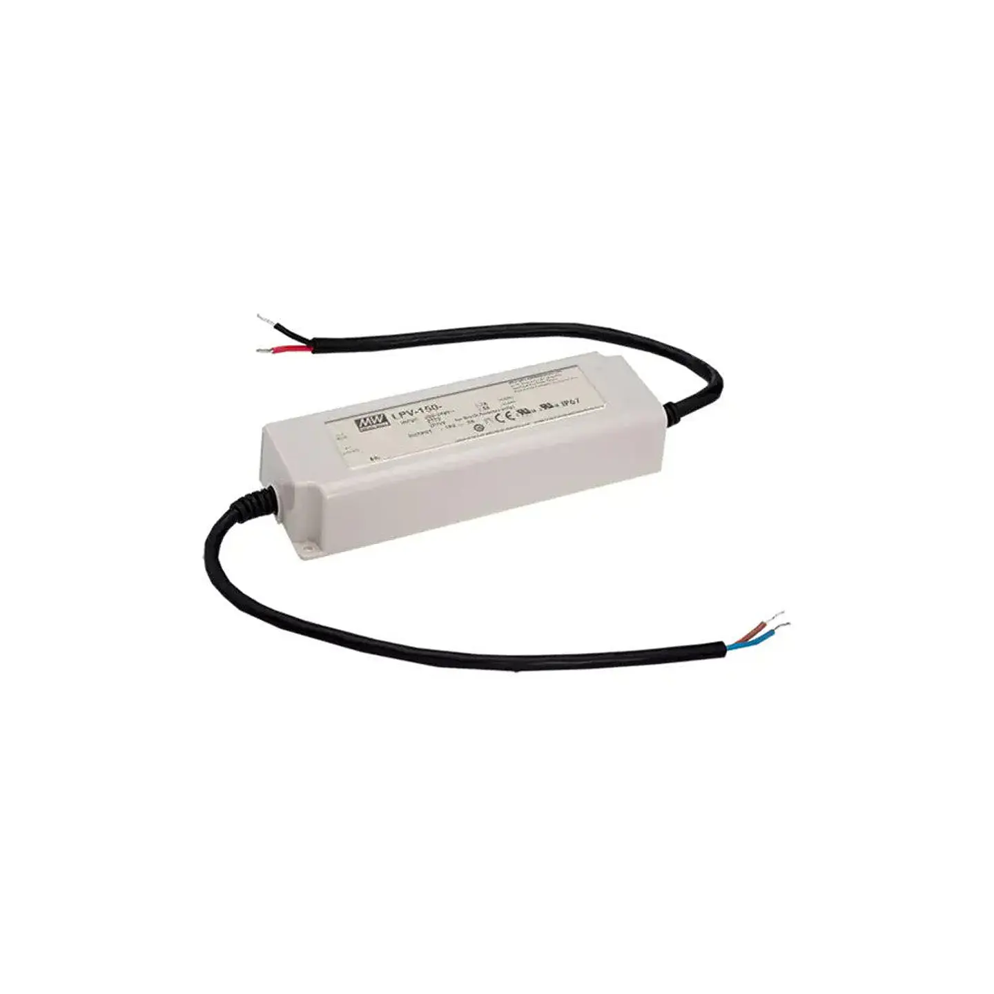 Lpv-150-48 Ip67 Transformador Meanwell Em: 180-305Vac Fora: 48Vdc 3,2A 153,6W Isolamento 3000Vac 1