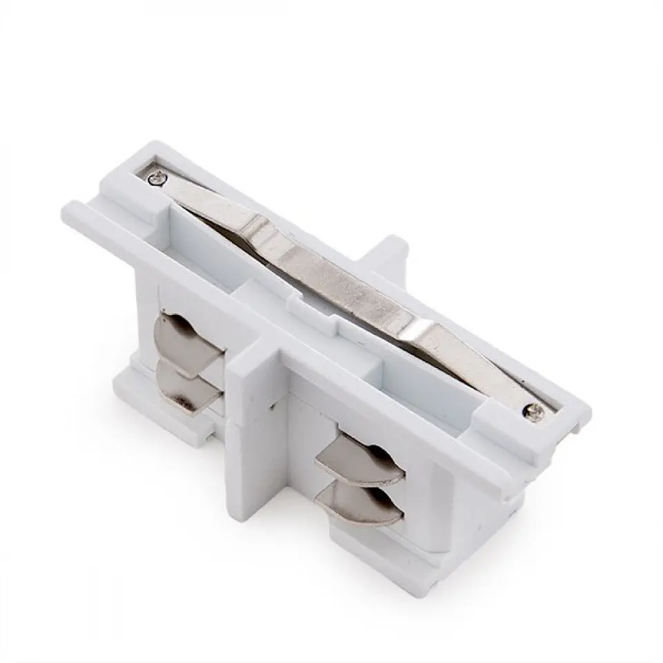 Trilha de 3 Fases de Conector Em Linha Reta Branco 1