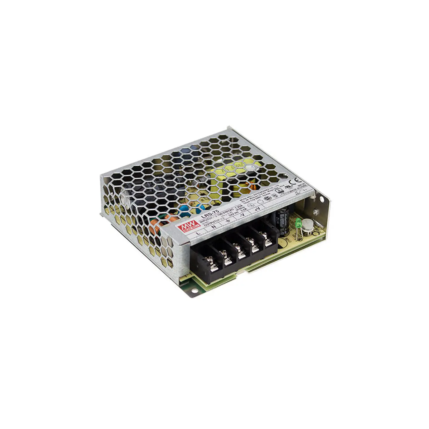 Rs-75-12 Transformador Meanwell Em: 88-264Vac Fora: 12Vdc 6A 72W Isolamento 3000 Vac 1