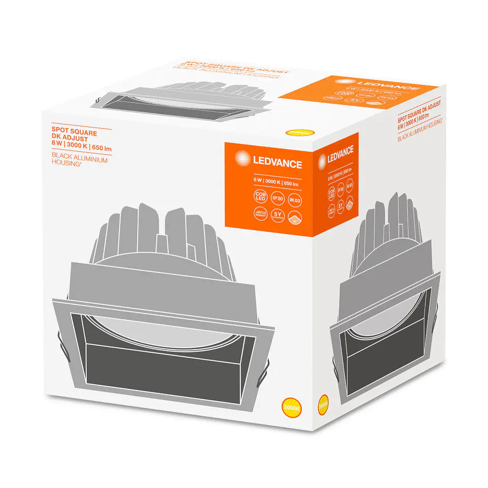 Foco LED LEDVANCE 8W 650Lm 3000K 36Âº IP20 2