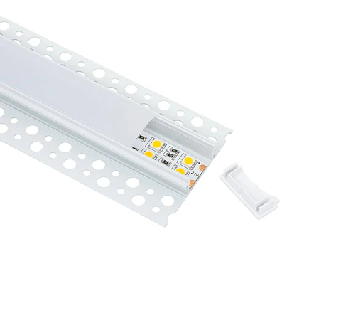 Perfil de Aluminio para IntegraÃ§Ã£o de Fita de LED - 30mm - com Difusor Opal - 2 Metros