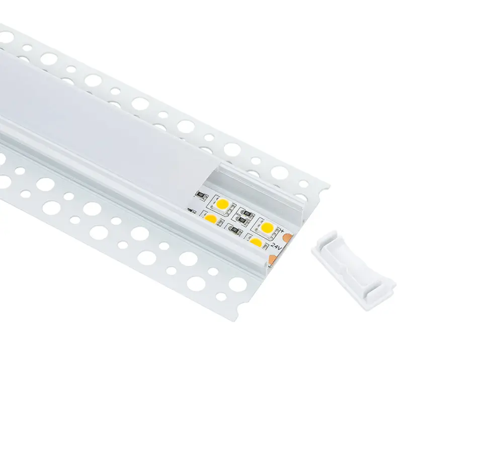 Perfil de AlumÃ­nio para IntegraÃ§Ã£o de Fita de LED - 30mm - com Difusor Opal - 2 Metros 1