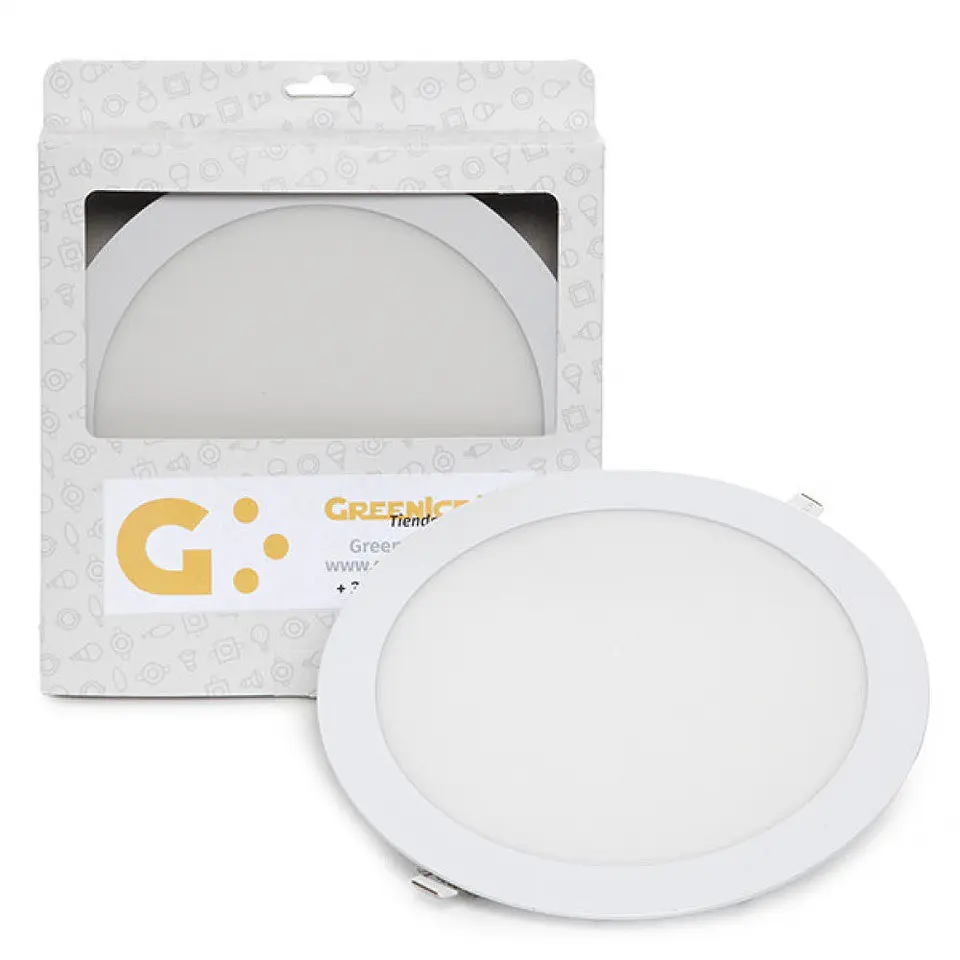 Placa LED 20W 1600Lm 6000ÂºK Caixa Personalizada Circular 40.000H [GR-RDP15-20W-CW-EP01] 1