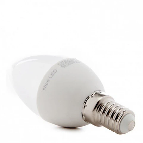 Lampada LED E14 5W 410Lm 6000ºK Caixa Personalizada 40.000H [HO-C37-E14-5W-RC-CW-EP06]
