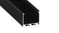 Perfil de alumÃ­nio anodizado preto KIMERA-