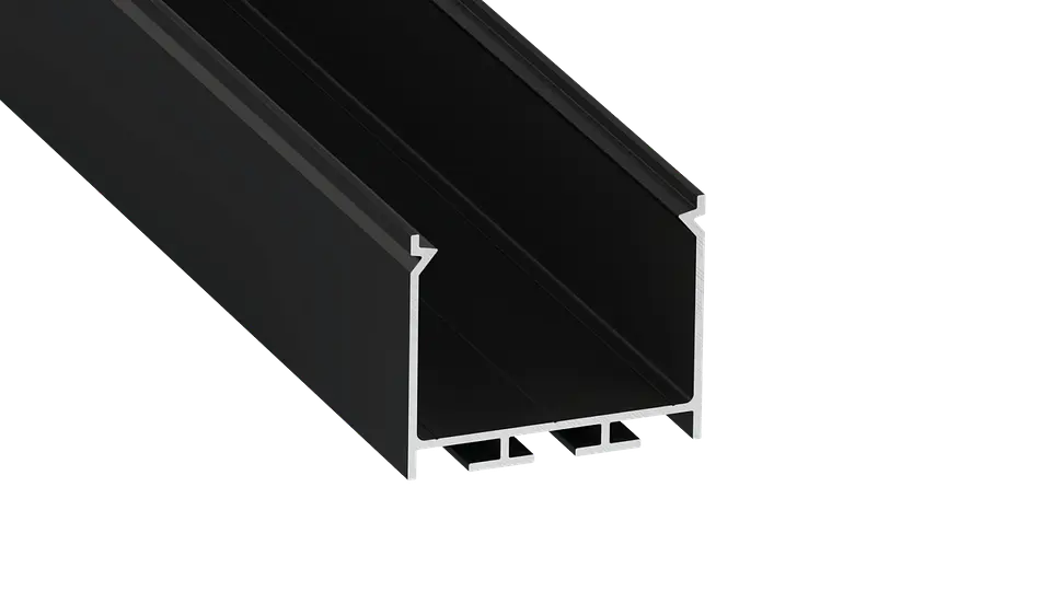 Perfil de alumÃ­nio anodizado preto KIMERA-