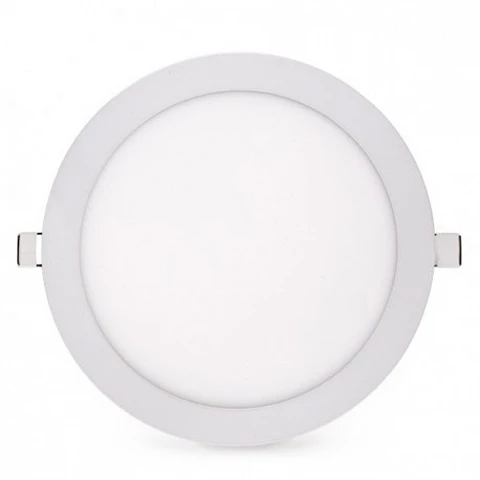 Placa LED 20W 1498Lm 2700ºK Caixa Personalizada Circular 40.000H [GR-RDP15-20W-WW-EP01]