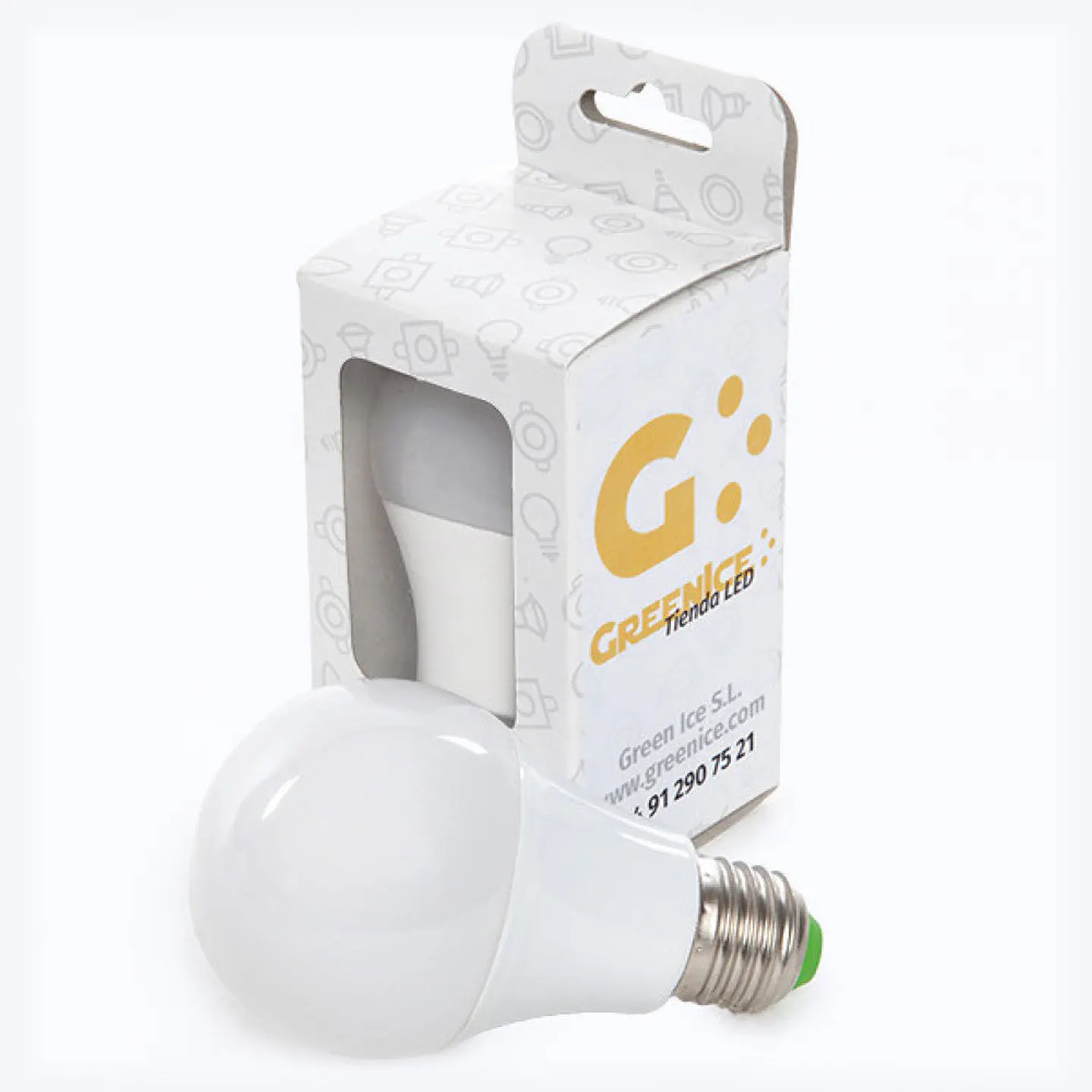 LÃ¢mpada LED E27 9W 758Lm 2700ÂºK Caixa Personalizada 40.000H [HO-ED-B3-E27-9W-WW-EP03] 1