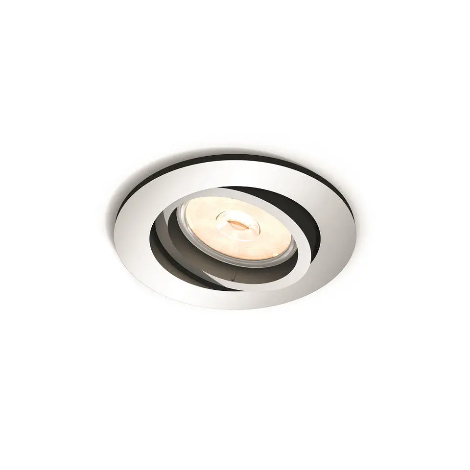 Anel Recesso Philips Donegal Circular Cromado Gu10 1